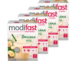 Modifast Intensive | Milkshake Banaan| 4 Stuks | 4 x 440 g
