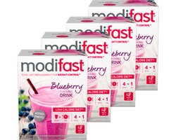 Modifast Intensive | Milkshake Blauwe Bes | 4 Stuks | 4 x 440 g