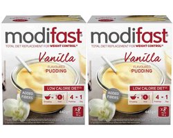 Modifast Intensive Pudding Vanille - 2 x 8 x 55 gr - Voordeelverpakking
