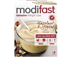 Modifast Intensive - Pudding - Yoghurt Hazelnoot - 8 x 52 gr