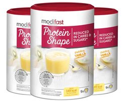 Modifast Protein Shape Pudding Vanille - 3 x 405 gr - Voordeelverpakking
