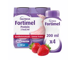 Nutricia Fortimel Extra Aardbei 4 x 200m