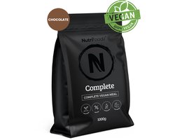 Nutrifoodz – Complete - Vegan Eiwitshake – Chocoladesmaak – Maaltijdshake – 20 maaltijden – 26 essentiële vitamines en mineralen - Noodpakket - noodpakket voeding