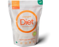 Orangefit Diet Vegan Afslankshake - Maaltijdvervanger / Maaltijdshake - Afvallen & Diëten - 850g (13 shakes) - Banaan - Nr 1 Consumentenbond