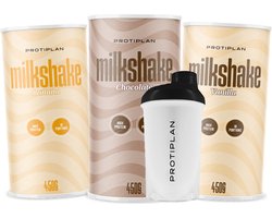 Protiplan - Mix Milkshakes & Shakebeker - Voordeelpakket - 3 x 450 g + Shakebeker - Eiwitdieet