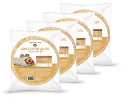 Protiplan - Volkoren Tortilla Wraps - 24 stuks - 24 x 40 g - Koolhydraatarm diner/lunch