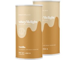 Protiplan | Whey Protein Delight | Vanilla Cream | 2 Stuks | 2 x 450 g