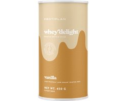 Protiplan - Whey Protein Delight Vanilla Cream - 450 g - Eiwitrijk - Low carb