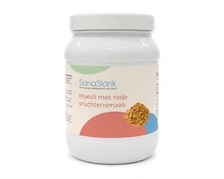 Sanaslank - voordeelpot proteïneshake - muesli met rode vruchtensmaak - Eiwitdieet