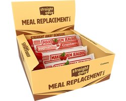 Straight away Maaltijdvervanger – Dieet Reep – Yoghurt Cranberry – 12 stuks