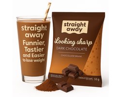 Straight away Maaltijdvervanger – Dieet Shake – Chocolade – 21 x 55 gram