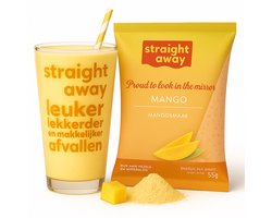 Straight away Maaltijdvervanger – Dieet Shake – Mango – 21 x 55 gram