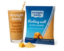 Straight away Maaltijdvervanger – Dieet Shake – Salted Caramel – 21 x 55 gram