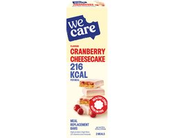 WeCare Meal Replacement Bars Cranberry Cheesecake - 3 x 116 gr - Voordeelverpakking