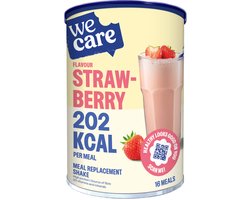 WeCare Meal Replacement Shake Strawberry - 3 x 436 gr - Voordeelverpakking