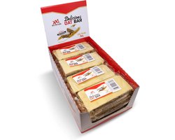 XXL Nutrition - Delicious Oat Bar - Havermoutreep Supplement - Reep van Havermout - Gezonde Snack - Diverse Smaken - Witte Chocolade Kers - 12 Pack