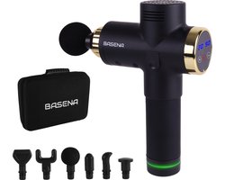 Basena - massage gun - sport and relax massage - zwart/goud