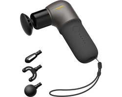 NAIPO MASSAGE GUN - MGPC-002 - 4 opzetstukken - 5 massage standen - zeer krachtig en compact - batterijduur 2 uur (2.500 mAh) - makkelijk mee te nemen voor op reis - Kerstgeschenk