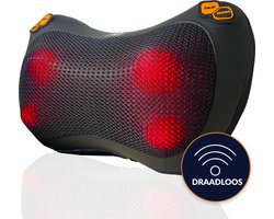 AD Loyal products Shiatsu Massagekussen - Elektrisch Nekmassage Apparaat - Nek en Schouder Massage Apparaat - Massageapparaten met Infrarood Verwarming - Massage Apparaten