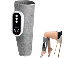 Beenmassage apparaat - Draadloos Beenmassageapparaat - Elektrisch Kuitmassageapparaat met Airbag - Oplaadbaar - Spierontspanning & Bloedcirculatie - Voor Thuisgebruik - Grijs - Enkele verpakking