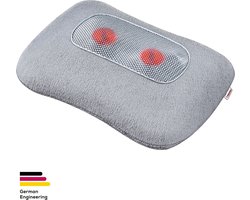 Beurer MG 145 Shiatsu Massagekussen – Infrarood – Verwarming - 4 Roterende massagekoppen - Nek - Rug – Schouders – Cosy Fleece hoes - Incl. adapter - 12 Watt – 3 Jaar garantie