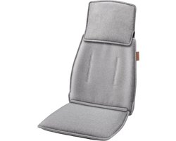 Beurer MG 330 Grey Shiatsu Massagekussen - Massagestoel - Verstelbaar nekgedeelte - 4 Massagekoppen paarsgewijs roterend - 2 Intensiteitsniveaus - Wasbare hoes - 3 Jaar garantie - Grijs