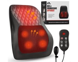 Boncy® Massage Apparaat - Nekmassage & Rugmassage Kussen - Shiatsu Massagekussen met Warmte Functie - Massageapparaten Nek - Rug Apparaten