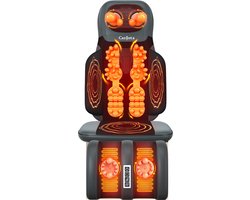 Caryota Shiatsu Massagestoel - Massage Apparaat - Massagekussen met Infrarood Warmte - 2-delig - Been
