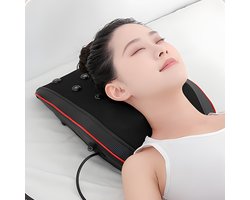 CHIWIN Nekmassage Apparaat - Nekmassage Kussen - Verwarmde Nek Massage - 5 Massagemodes - 20 Massagekoppen - 3D-massage - Met Afstandsbediening - Rugmassager, Beenmassager - voor mensen met schouder-, nek- en rugpijn - Vaderdag Cadeau