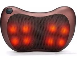 ClinicDoctor Elektrisch Shiatsu verwarmde massagekussen met stoelgesp - Thuis - Kantoor - auto - massage - Bruin - Brons