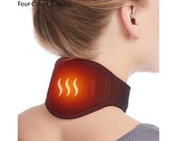 Collox Elektrische Nek verwarmings Pad - Nek massage - Voor pijnverlichting - 45/55/56 graden - Zwart