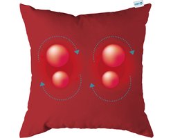 Comfy massagekussen | bordeaux | massage apparaat met infrarood warmtefunctie | adapter voor auto