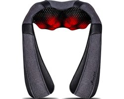 Draadloos 3D Nekmassageapparaat met Verwarmingsfunctie en 6 Massagemodi
