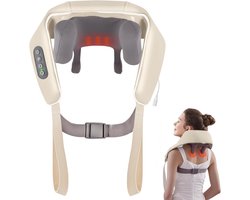 Draadloos Nek- en Schoudermassageapparaat met Warmte en Type-C Opladen