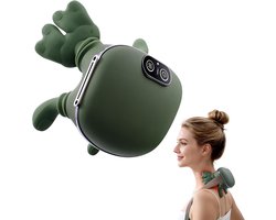 Draadloos Nekmassageapparaat met Warmte – Diepe Kneedmassage voor Nek, Schouders en Rug