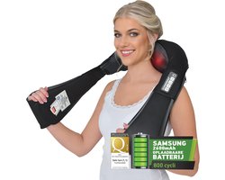 Draadloze Shiatsu Massage Apparaten voor Nek, Rug en Schouder - Vermindering van Spierpijn met Infrarood Optie