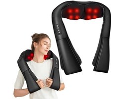 Draagbare Nek- en Rugmassager met Verwarmingsfunctie - Massageapparaat