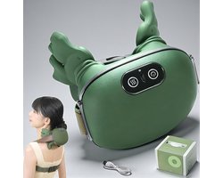 Egoods Nek Schouder Massage Apparaat - Massageapparaat – Draadloze Nek- en Schoudermassager met Warmte – Ook Voor Andere Lichaamsdelen - 4D-Technologie – 3 Massagestanden & 2 Warmteniveaus