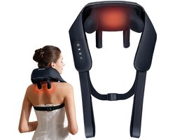 Elektrisch diepweefsel 4D expert-kneedmassage draadloos shiatsu nek- en rugmassagekussen met warmte ter verlichting van nek- schouder- en beenpijn massage matras