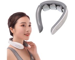 Elektrisch Nekmassageapparaat met 4 Modi en 15 Intensiteiten voor Effectieve Pijnverlichting