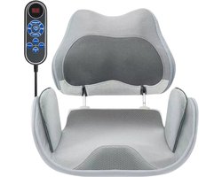 Elektrisch Verwarmd Massageapparaat voor Taille en Rug – Verstelbare Trilmassage met Rug- en Wervelkolomondersteuning, Ontspannende Warmtetherapie voor Onderrug en Taille