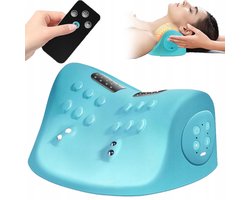 Elektrische nekmassager - Warme kompresmassager - Meerdere standen en intensiteiten - Met afstandsbediening - Ergonomisch ontwerp - Bevordert de bloedsomloop en ontspant spieren - Geschikt voor kantoorpersoneel
