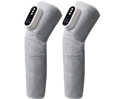 Elektrische pneumatische kuitmassager, air waves-beenafslankapparaat, knie- en beenmassager voor mensen die last hebben van koude benen.Grijze eenpoot