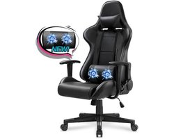 Ergonomische Gamingstoel met Verstelbare Rugleuning en Hoofdsteun - Comfortabele Bureaustoel voor Thuis en Kantoor