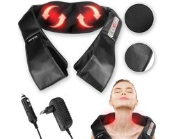 Gymtek® Shiatsu Massagekussen, Rug en Nek Massage Apparaat - Rugmassage, Nekmassage - Warmtefunctie