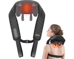 Health Bay® Human Feel - Nekmassage Apparaat - Massage Apparaat voor Nek en Schouder - Shiatsu Massagekussen Draadloos - Jouw Persoonlijke Masseur voor Thuis