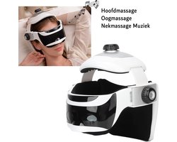 Hoofdmassage - Helm - Muziek - Stressverlichting - Heet Compressie Functie