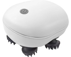 JeiibrZui Handmassageapparaat Voor Huisdieren - Elektrisch Massageapparaat Voor Katten En Honden - Hoofd- En Rugkrabber - 2 Intensiteiten - Voor Ontspanning En Verbinding - 1 Stuk - Wit