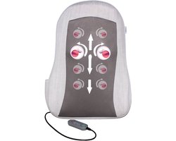 KHYR® - Nieuw Shiatsu Motion Mode Massagekussen - Rugmassage Apparaat - Op- en neer en Roterende Massagekoppen - Draadloos met Warmte functie - Massage kussen - Warmtekussen - Shiatsu massage Electrisch - Electrische Massage Apparaat voor rug