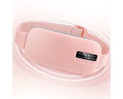 Kraftverdia - Menstruatie Warmteband - Met Trilmassage & Warmtestanden - 5 Warmte Standen - 4 Trilfunctie - Menstruatie Pijnverlichting - Oplaadbaar & Draadloos - Menstruatie Band - Roze